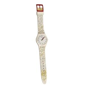 Vintage Swatch Pick Me GW174 Floral Daisy Swiss Watch Needs Battery